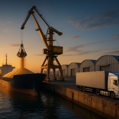 Услуги предлагаю Перевалка сельхозпродукции порт Азов, Ростовская область