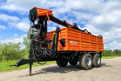 Продам Полуприцеп самосвальный с манипулятором ППСМ-10