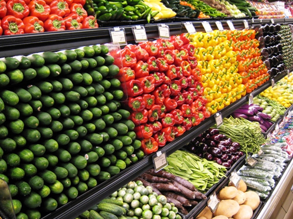 Продажа органических продуктов в супермаркетах