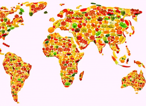 Овощная карта мира